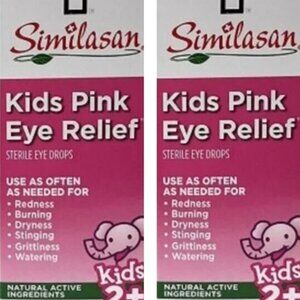 Similasan Kids Pink Eye Relief 10 ml / 0.33 oz  2 PACK 12/25